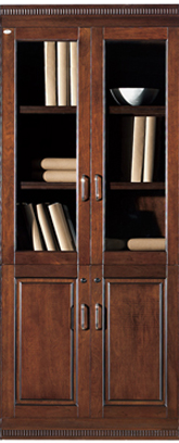 Executive Two Door Office Storage Bookcase - BKC-UM182-1